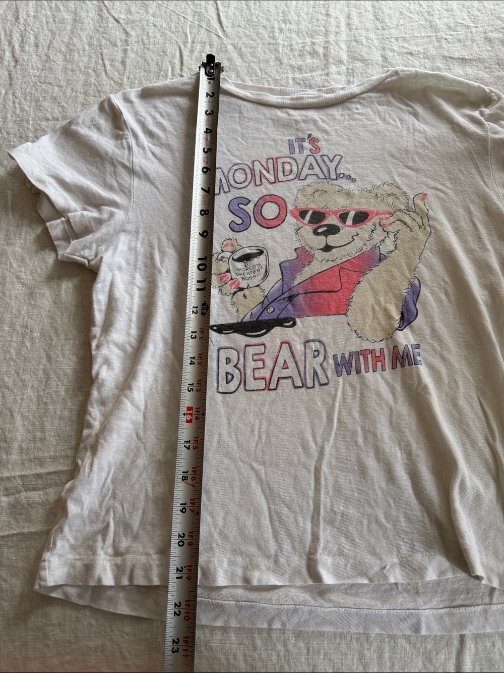 RE/DONE small women's t shirt
"It's Monday, BEAR with me." - Picture 3 of 8